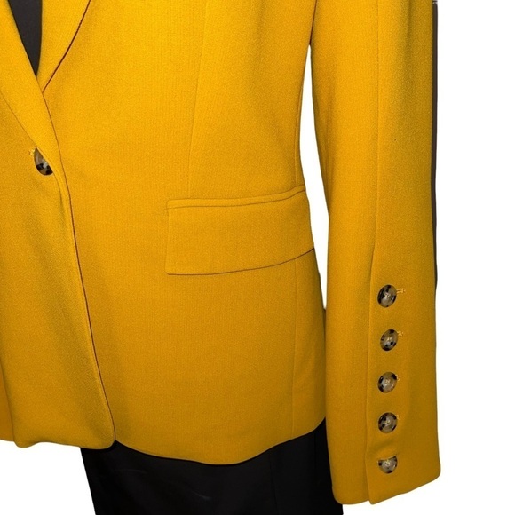 Veronica Beard Woman Yellow Blazer Size 8 - Picture 5 of 12
